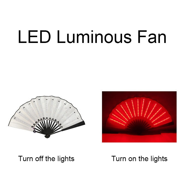 00021 LED Prom Lighting พัดลมพับ บาร์ สีสัน บรรยากาศ กลุ่ม อุปกรณ์ประกอบฉาก, White, Red, Green, Blue, Pink, White Flashing, Red Flashing, Green Flashing, Blue Flashing, Pink Flashing, Colorful