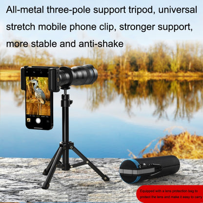 Apexel APL-36XJJ020 36X HD Telescope Universal Telephoto Phone Lens + Clip + Tripod Set, APL-36XJJ020