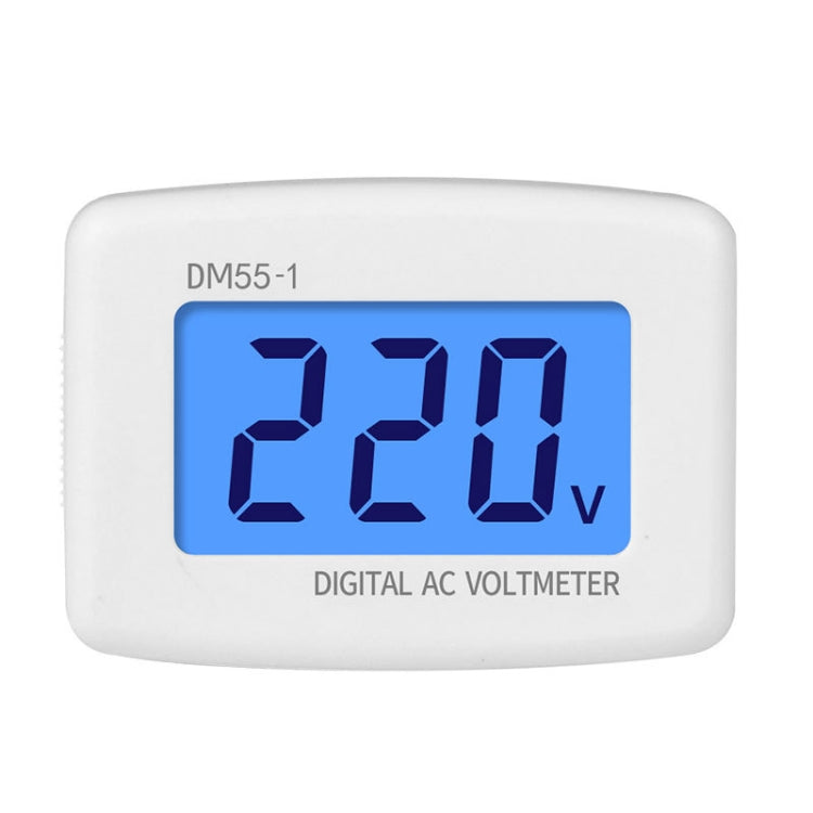 DM55-1 AC 110V- 220V LCD Digital Voltmeter เครื่องทดสอบแรงดันไฟฟ้าเครื่องตรวจจับ Meter, DM55-1 US Plug, DM55-1 EU Plug