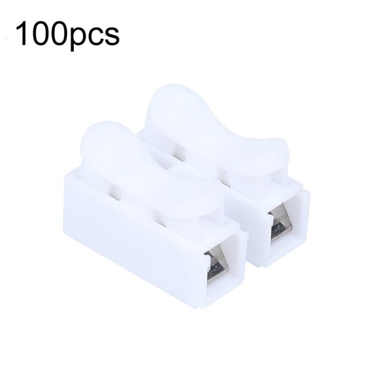 100pcs Self-locking Push Type โคมไฟเพดาน Quick Terminal Block, CH-2, CH-3