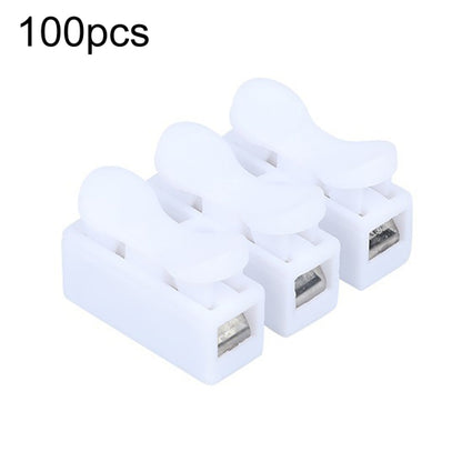 100pcs Self-locking Push Type โคมไฟเพดาน Quick Terminal Block, CH-2, CH-3
