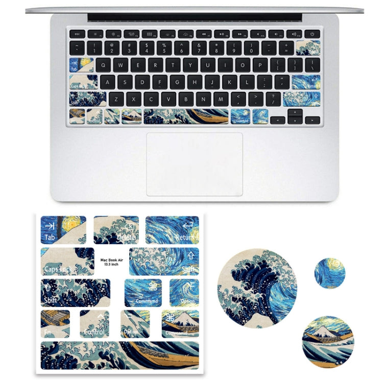 สำหรับ MacBook Air 5 ชิ้นแล็ปท็อปแป้นพิมพ์สติกเกอร์พีวีซี