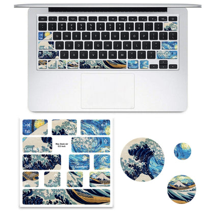 สำหรับ MacBook Air 5 ชิ้นแล็ปท็อปแป้นพิมพ์สติกเกอร์พีวีซี