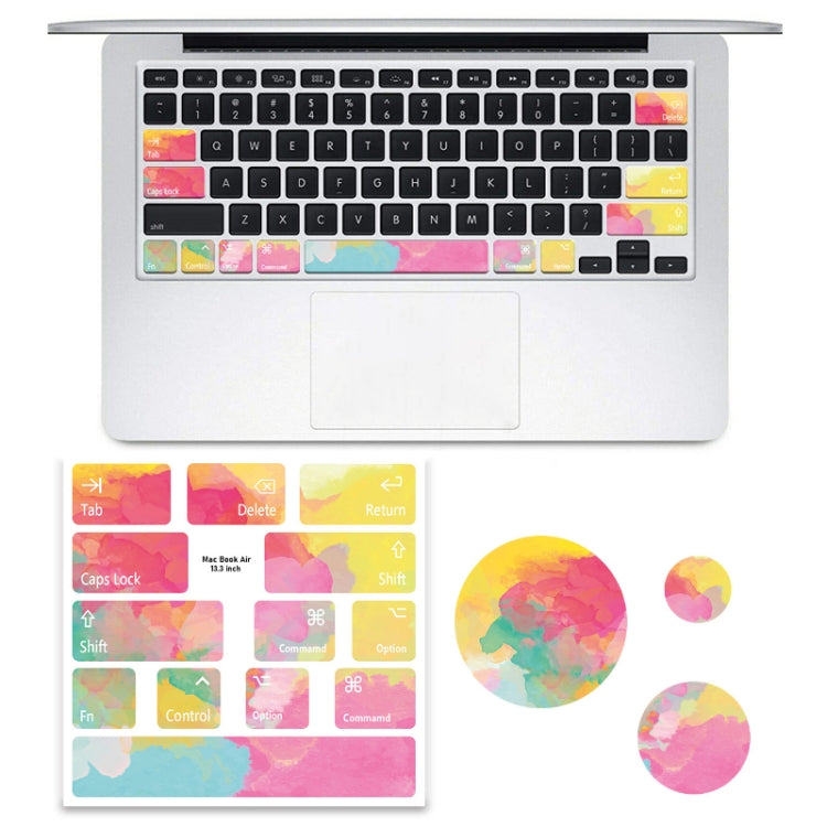 สำหรับ MacBook Air 5 ชิ้นแล็ปท็อปแป้นพิมพ์สติกเกอร์พีวีซี