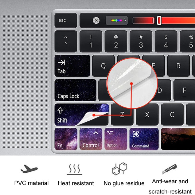 สำหรับ MacBook Air 5 ชิ้นแล็ปท็อปแป้นพิมพ์สติกเกอร์พีวีซี