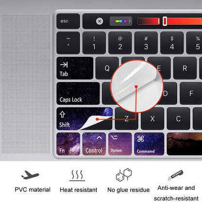 สำหรับ MacBook Air 5 ชิ้นแล็ปท็อปแป้นพิมพ์สติกเกอร์พีวีซี