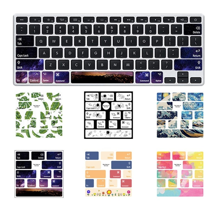 สำหรับ MacBook Air 5 ชิ้นแล็ปท็อปแป้นพิมพ์สติกเกอร์พีวีซี