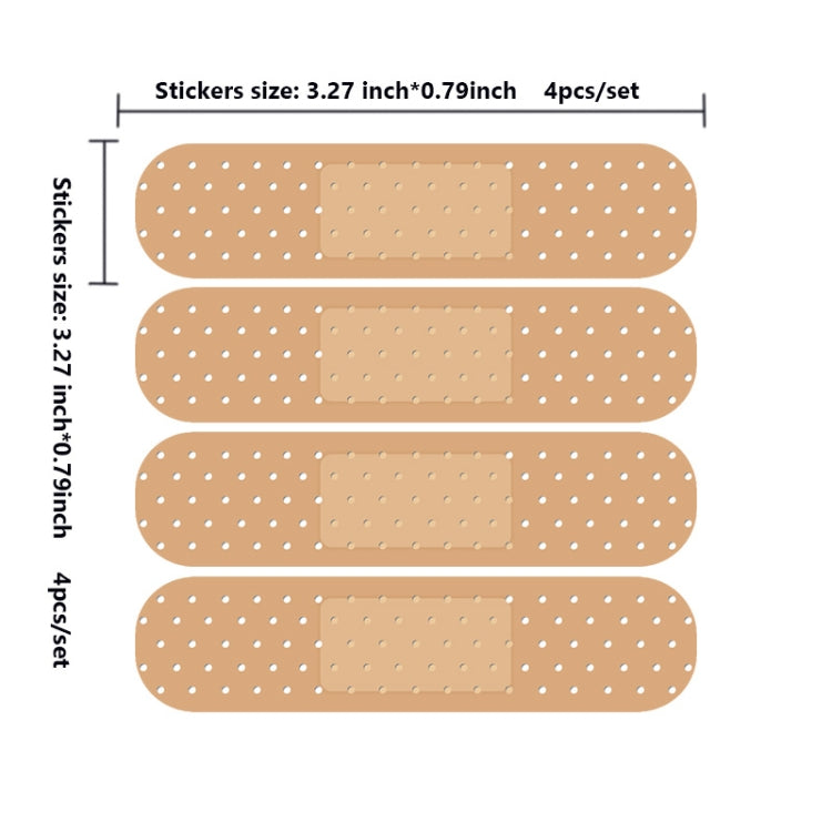 5 ชุดแล็ปท็อปรถ Scratch Repair Band-Aid PVC สติกเกอร์, Band-Aid Sticker