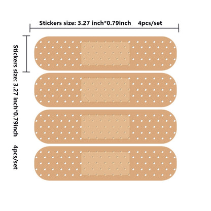 5 ชุดแล็ปท็อปรถ Scratch Repair Band-Aid PVC สติกเกอร์, Band-Aid Sticker