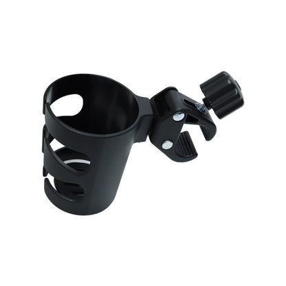 ที่วางแก้วน้ำสำหรับรถเข็นเด็กทารก Universal 360 ชั้นวางขวดเครื่องดื่มหมุนได้, Cup Holder Black