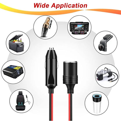 4 In 1 Auto High Power เครื่องชาร์จที่จุดบุหรี่ในรถยนต์, 4 Holes Cigarette Lighter