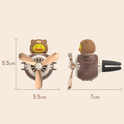 ICARER FAMILY AK-20 เต้าเสียบเครื่องปรับอากาศรูปนักบินรถยนต์เครื่องประดับตกแต่งอโรมาเธอราพี