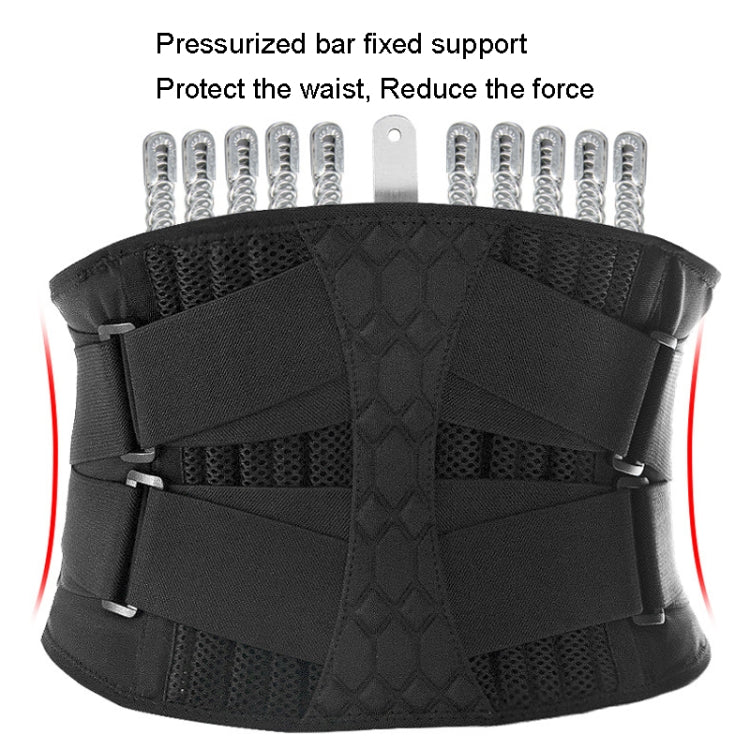 Men Steel Plate Squatting Weightlifting Exercise Use Waist and Belly Belt, Size:, M, L, XL