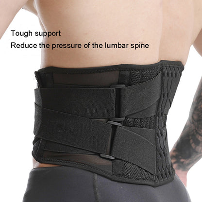 Men Steel Plate Squatting Weightlifting Exercise Use Waist and Belly Belt, Size:, M, L, XL