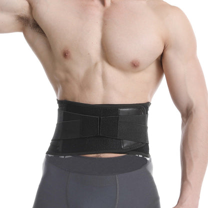 Men Steel Plate Squatting Weightlifting Exercise Use Waist and Belly Belt, Size:, M, L, XL