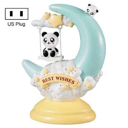 GOELONG โคมไฟตั้งโต๊ะการ์ตูนดวงจันทร์ห้องเด็กสัตว์ไฟกลางคืน, ปลั๊ก:, US Plug, EU Plug
