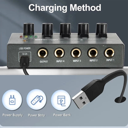 ด้วย Single Channel Stereo Switching Mini Signal Hybrid Small Audio, 4 Way mixer, 8 Way Mixer