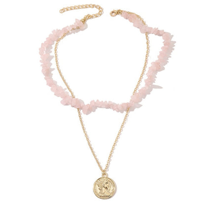 สร้อยคอหินธรรมชาติหักหลากสีสไตล์โบโฮ รุ่น:, N2105-9 Color Stone Pearl Pendant, N2206-8 Pink Stone, N2206-9 Light Blue Stone, N2206-10 Multi-color Stone, N2206-11 Transparent Stone, N2106-23 Pink Stone Single Chain, N2106-22 Purple Stone Single Chain   ...