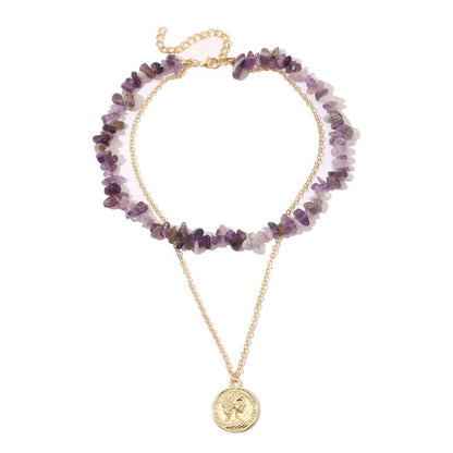 สร้อยคอหินธรรมชาติหักหลากสีสไตล์โบโฮ รุ่น:, N2105-9 Color Stone Pearl Pendant, N2206-8 Pink Stone, N2206-9 Light Blue Stone, N2206-10 Multi-color Stone, N2206-11 Transparent Stone, N2106-23 Pink Stone Single Chain, N2106-22 Purple Stone Single Chain   ...