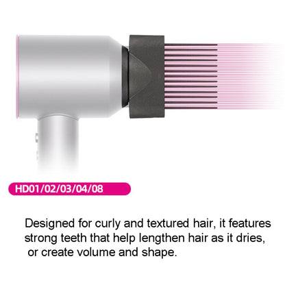 สำหรับเครื่องเป่าผม Dyson หวีฟันกว้าง Smoothing Nozzle Hair Styler Tool, Wide Tooth Comb