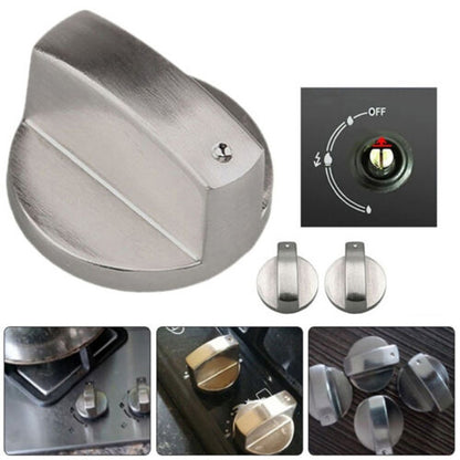 2 pcs 6 มม. ลูกบิดเตาแก๊สลูกบิดสวิตช์ควบคุม, 2pcs 6mm Round