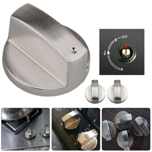 2 pcs 6 มม. ลูกบิดเตาแก๊สลูกบิดสวิตช์ควบคุม, 2pcs 6mm Round