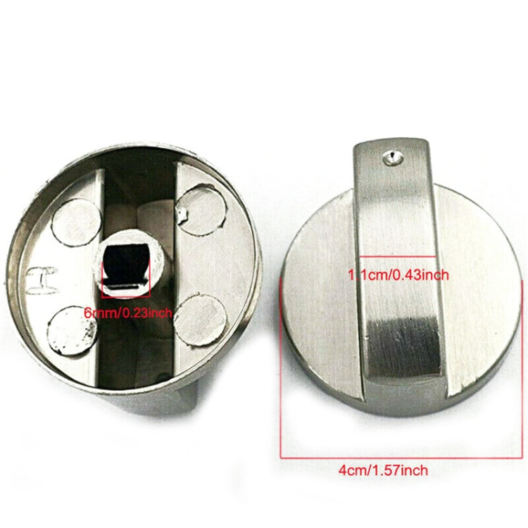 2 pcs 6 มม. ลูกบิดเตาแก๊สลูกบิดสวิตช์ควบคุม, 2pcs 6mm Round