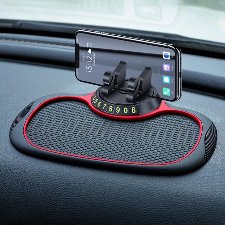 คอนโซลกลางรถโทรศัพท์มือถือแผ่นกันลื่นที่จอดรถชั่วคราว, Number Plate+Bracket Mat