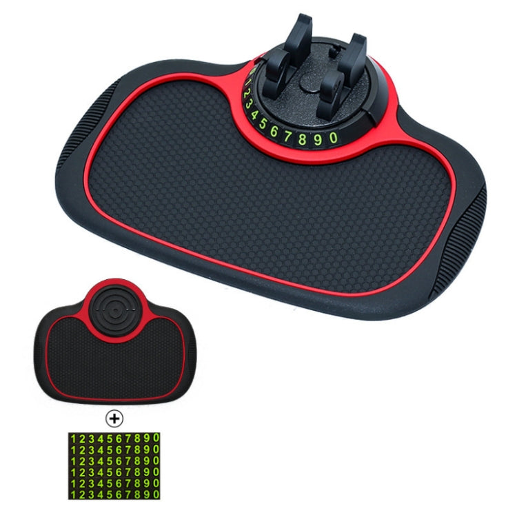 คอนโซลกลางรถโทรศัพท์มือถือแผ่นกันลื่นที่จอดรถชั่วคราว, Number Plate+Bracket Mat