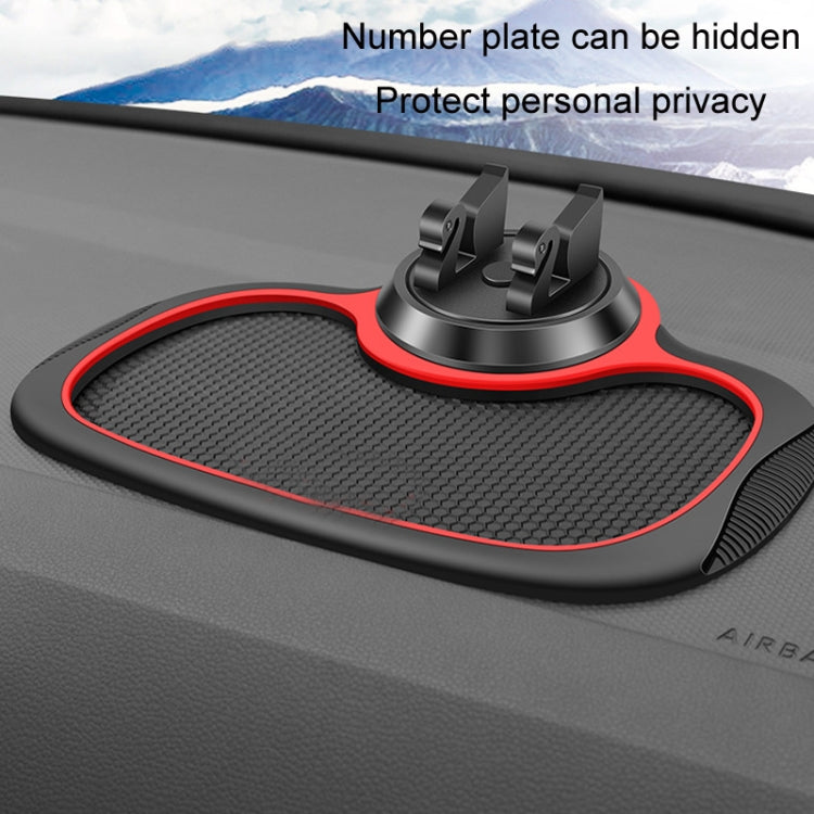 คอนโซลกลางรถโทรศัพท์มือถือแผ่นกันลื่นที่จอดรถชั่วคราว, Number Plate+Bracket Mat