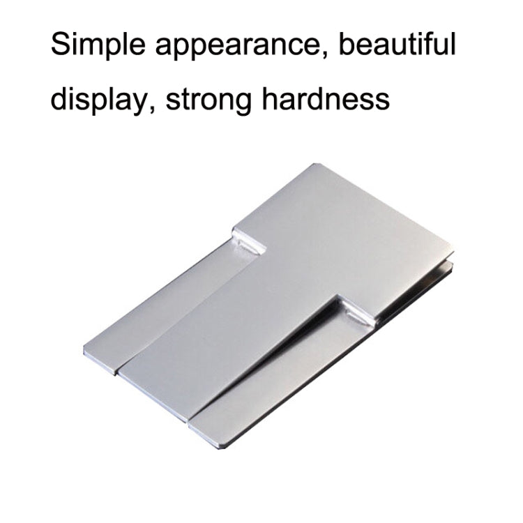 ที่ใส่ซิการ์สแตนเลส 2 ชิ้นแบบพกพาที่วางบุหรี่พับได้, Cigarette Holder Silver
