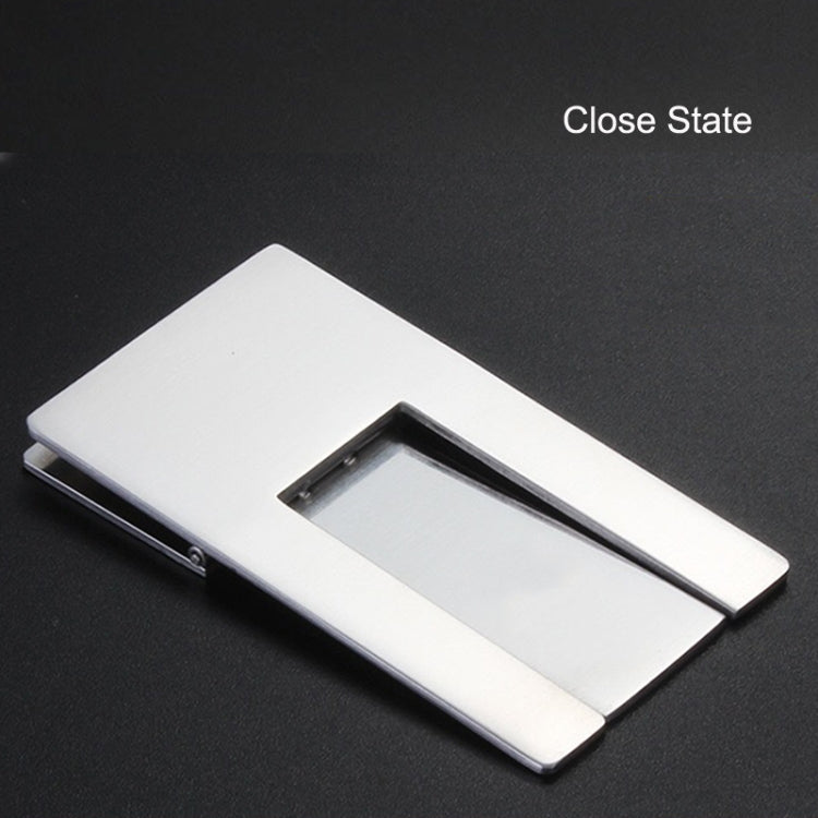 ที่ใส่ซิการ์สแตนเลส 2 ชิ้นแบบพกพาที่วางบุหรี่พับได้, Cigarette Holder Silver