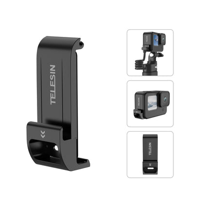 สำหรับ GoPro Hero11 Black / HERO10 Black / 9 Black TELESIN ฝาครอบด้านข้างกันน้ำแบบถอดง่ายฝาครอบชาร์จพอร์ต, For GoPro Hero11 Black / HERO10 Black /9 Black