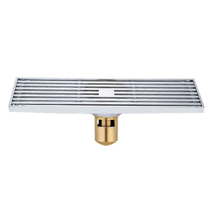 8x30cm Extended Full Copper Strip Floor Drain, สไตล์:, K8034 Chrome Plated+Black Straight Row, K8034 Chrome Plated+Copper Self Seal, K8034 Chrome Plated+5.5 Deep Water Seal, K8034 Chrome Plated+Magnetic Suspension, K8035 Nickel Brushes+Black Straight R...