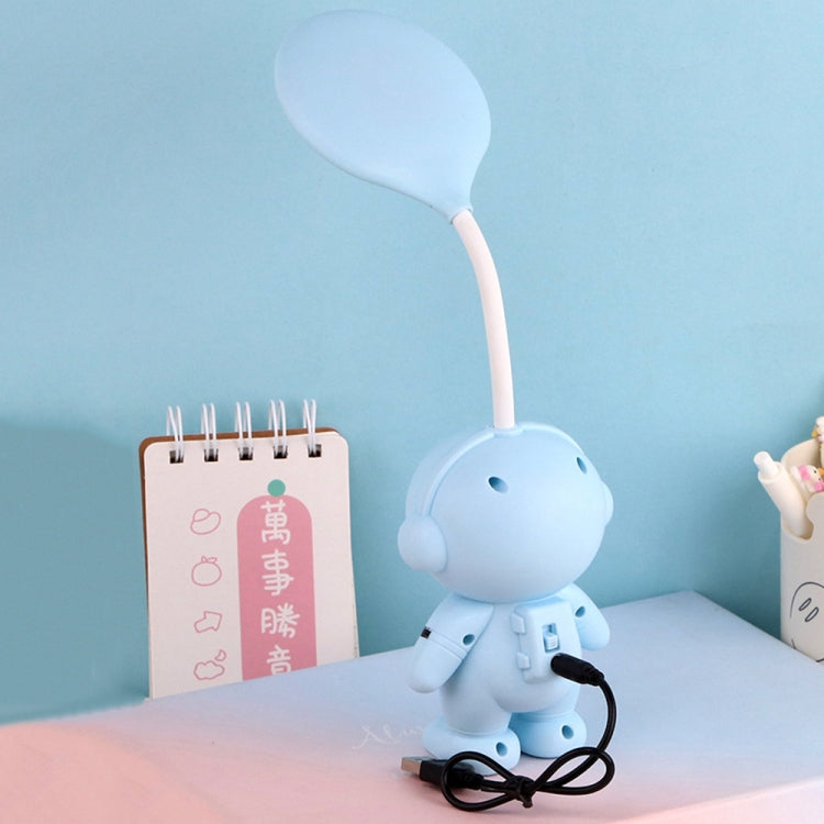 L-220903 โคมไฟศึกษาการป้องกันดวงตานักบินอวกาศ LED ไฟอ่านหนังสือแบบชาร์จไฟได้, L-220903 White, L-220903 Blue