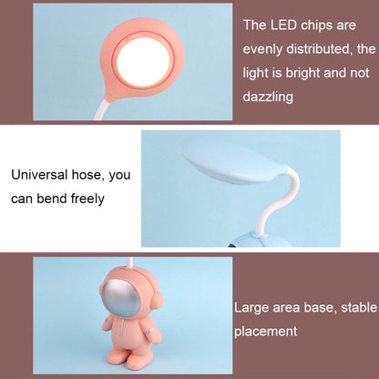 L-220903 โคมไฟศึกษาการป้องกันดวงตานักบินอวกาศ LED ไฟอ่านหนังสือแบบชาร์จไฟได้, L-220903 White, L-220903 Blue
