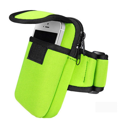 S210 กระเป๋าใส่มือถือ Neoprene Arm Bag กระเป๋าใส่เหรียญ, 10x17cm (Red), 10x17cm (Green), 10x17cm (Navy Blue), 10x17cm (Black), 10x17cm (Orange)