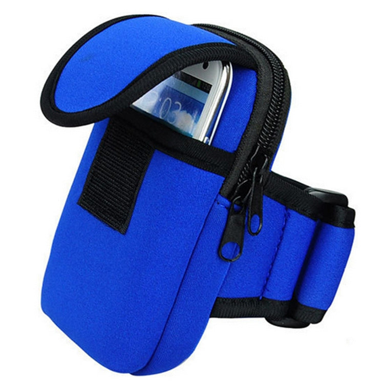 S210 กระเป๋าใส่มือถือ Neoprene Arm Bag กระเป๋าใส่เหรียญ, 10x17cm (Red), 10x17cm (Green), 10x17cm (Navy Blue), 10x17cm (Black), 10x17cm (Orange)