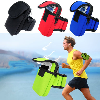 S210 กระเป๋าใส่มือถือ Neoprene Arm Bag กระเป๋าใส่เหรียญ, 10x17cm (Red), 10x17cm (Green), 10x17cm (Navy Blue), 10x17cm (Black), 10x17cm (Orange)