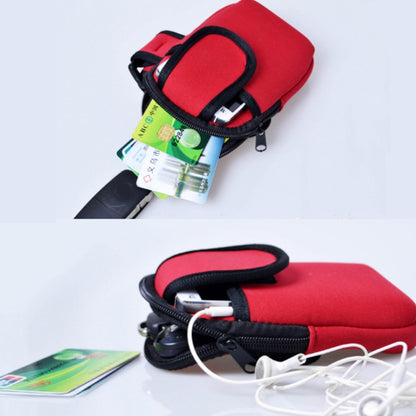 S210 กระเป๋าใส่มือถือ Neoprene Arm Bag กระเป๋าใส่เหรียญ, 10x17cm (Red), 10x17cm (Green), 10x17cm (Navy Blue), 10x17cm (Black), 10x17cm (Orange)