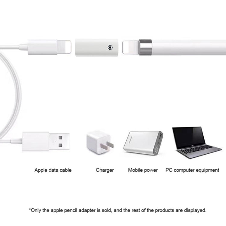สำหรับ Apple Pencil 1/2 อะแดปเตอร์ชาร์จ Stylus ตัวแปลงการชาร์จ, 8Pin Female To Female, 8Pin Female To Type-C/USB-C Female