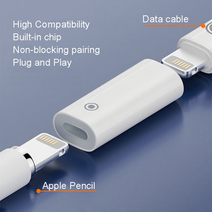 สำหรับ Apple Pencil 1/2 อะแดปเตอร์ชาร์จ Stylus ตัวแปลงการชาร์จ, 8Pin Female To Female, 8Pin Female To Type-C/USB-C Female