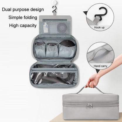 Baona BN-DS006 สำหรับกระเป๋าเก็บหนัง PU มัลติฟังก์ชั่น Dyson Airwrap, BN-DS006 Grey