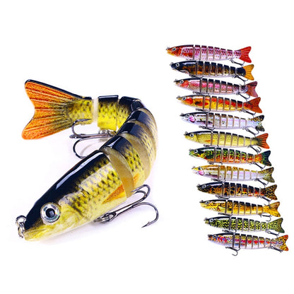 HENGJIA JM064 ปลาหลายส่วน Minnow Bionic เหยื่อปลอมตกปลาทะเลจมเหยื่อ, JM064 (1), JM064 (2), JM064 (3), JM064 (4), JM064 (5), JM064 (6), JM064 (7), JM064 (8), JM064 (9), JM064 (10), JM064 (11), JM064 (12)