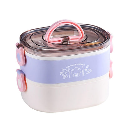 XC-540-541 กล่องอาหารกลางวันฉนวนสำนักงานแบบพกพาวงรีความจุขนาดใหญ่, 600ml (Stainless Blue), 600ml (Stainless Yellow), 600ml (Stainless Purple), 1.2L (Stainless Yellow), 1.2L (Stainless Purple), 600ml (Plastic Blue), 600ml (Plastic Yellow)               ...