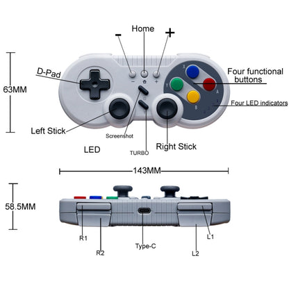 8580 สำหรับ Nintendo Switch Mini Game Console Motion Sensing Wireless Controller