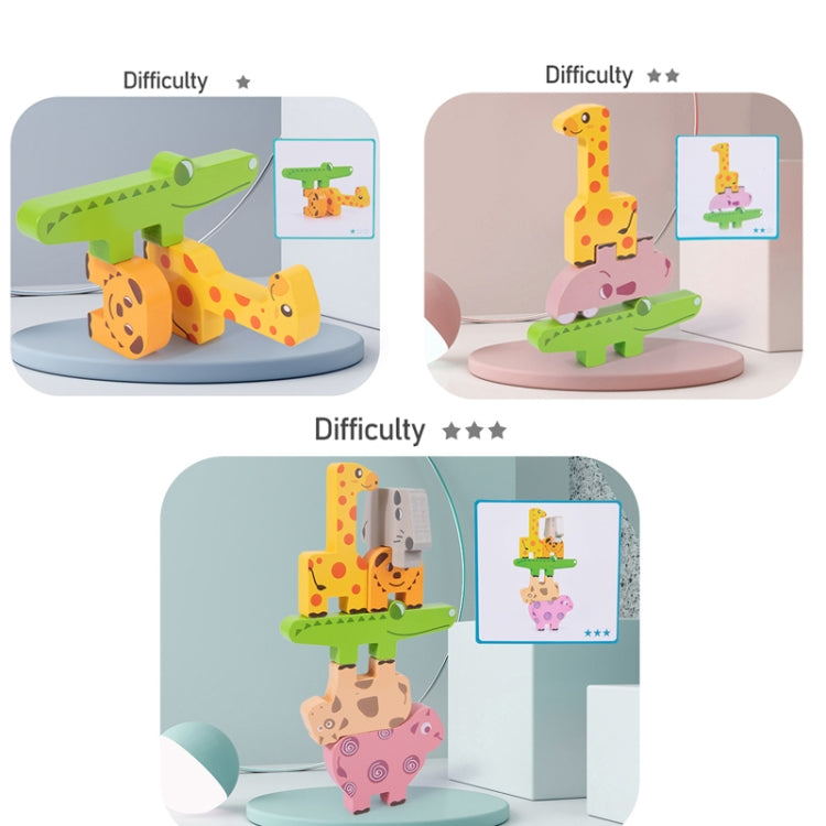 Animal Balance Stacking Blocks ของเล่นเด็ก Early Education Building Block Stacking Toy, Animal Balance