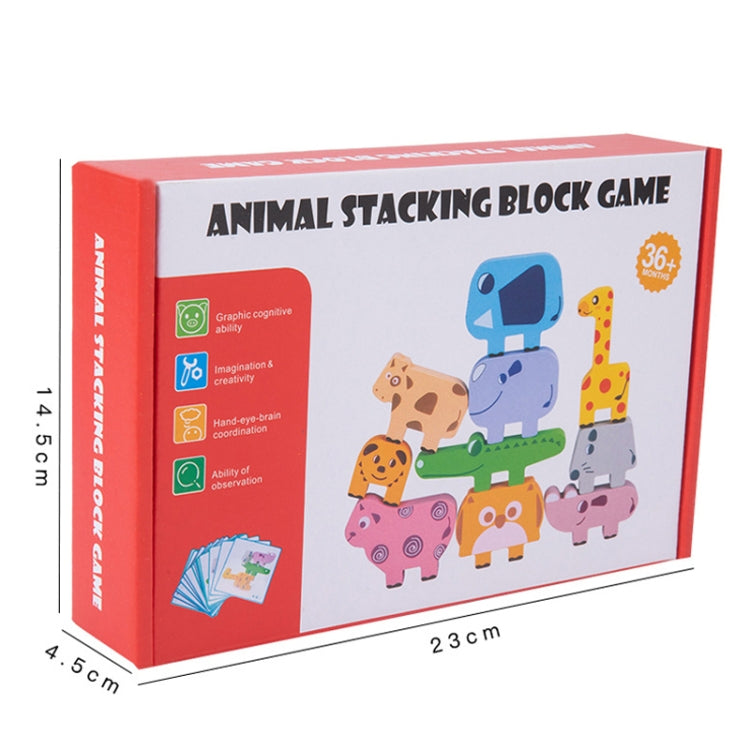 Animal Balance Stacking Blocks ของเล่นเด็ก Early Education Building Block Stacking Toy, Animal Balance