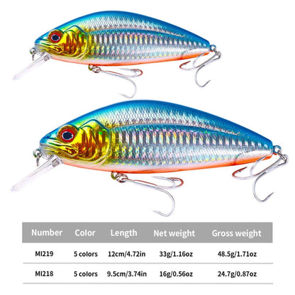 H Eng J i ตีเหยื่อปลอมตีเหยื่อปลอมตีเหยื่อปลอม, 9.5cm 15g, 12cm 32g