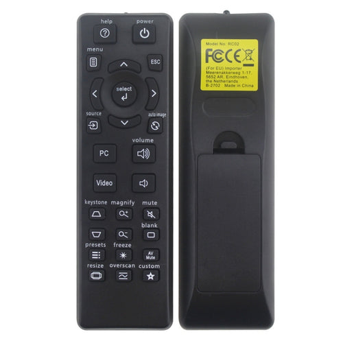 สำหรับ InFocus IN112 IN114 IN124 IN3136 โปรเจคเตอร์ รีโมทคอนโทรล 2 ชิ้น, For InFocus
